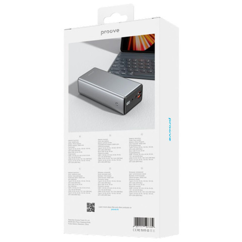 Повербанк Proove 30000 mAh 65W Gray